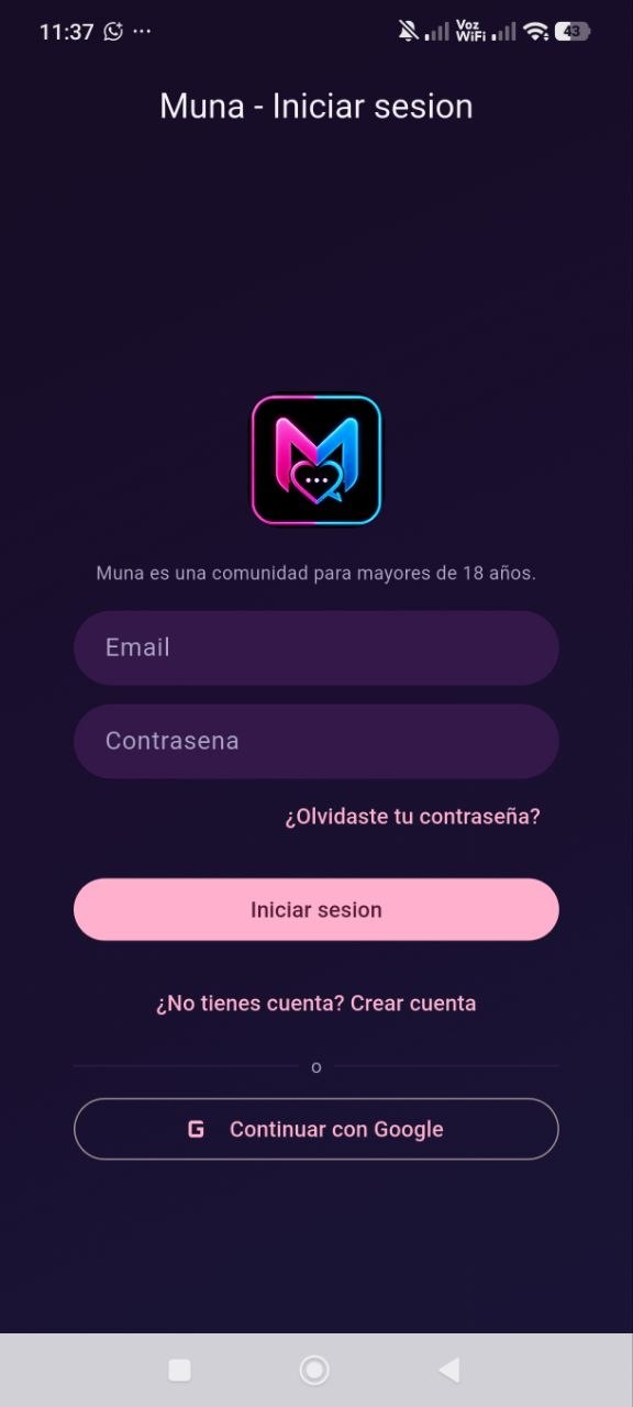 Iniciar sesión